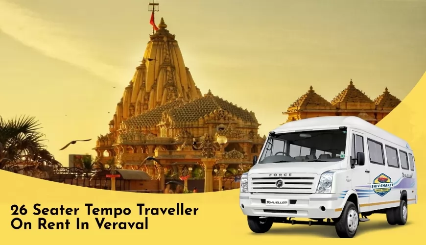 26 Seater Tempo Traveller on Rent in Veraval