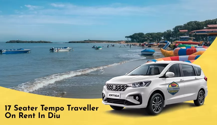 17 Seater Tempo Traveller on Rent in Diu