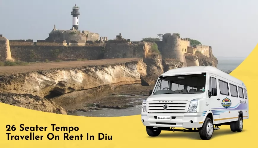 26-Seater Tempo Traveller on Rent in Diu