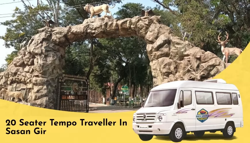 20-Seater Tempo Traveller on Rent in Sasan Gir